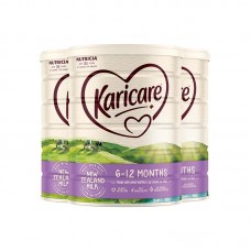 【新西兰直邮包邮】Karicare 可瑞康 婴幼儿奶粉普通装2段 900克x3罐（6-12个月适用）【收件人身份证必须上传】【新疆、西藏、内蒙古、青海、宁夏、海南、甘肃，需加收运费】